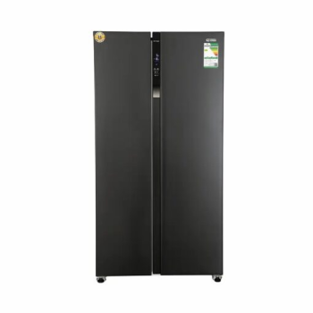 ثلاجة جنرال سوبريم بابين دولابى18.0 قدم اسود استيل كمبروسرانفيرتر نظام المناخ المتعدد ونظام التعقيم الضوئي  - GS909SSI