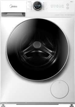 غسالة اوتوماتيك فتحة امامية ميديا 10 كيلو ابيض (انفرتر - واي فاي )