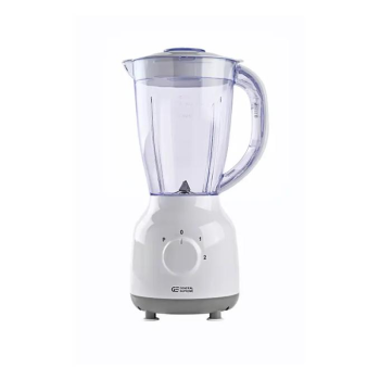 جنرال سوبريم  خلاط 450 واط50\60 هيرتز  220 فولت وعاء بلاستيكي  سعة  1.5 لتربالاضافة لمطحنة بهارات سرعتين مع خاصية التحكم بالحركة( بلس )  لون ابيض