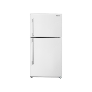 ثلاجة 21 قدم 594 لتر , ابيض , جلد , اضاءة LED , مقابض خارجية , ارفف زجاج