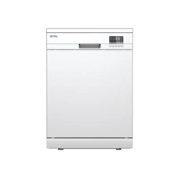 غسالة صحون جنرال سوبريم 12 مكان 5 برامج 2 رفوف ابيض