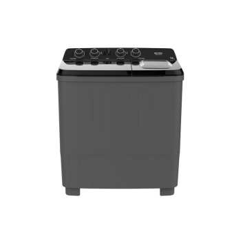 غسالة حوضين10كيلو،تصميم نحيف عصري،تجفيف بالهواء،لوحة تحكم خلفية ،مروحة كبيرة،مفاتيح تحكم دوارة شديدةالتحمل،غطاء شفاف،أوضاع غسيل متنوعة،دوران سهل مع لفة واحدة،محرك قوي،اللون رمادي غامق/ اسود.