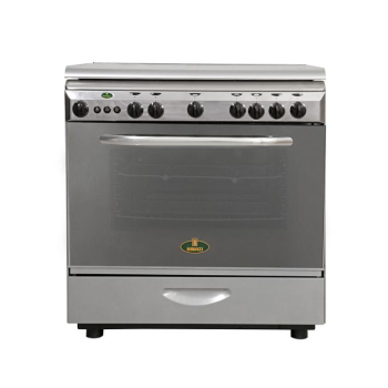 غاز كريازى 5 عيون استيل امان كامل - اشعال ذاتي 60*80 سم - مصري