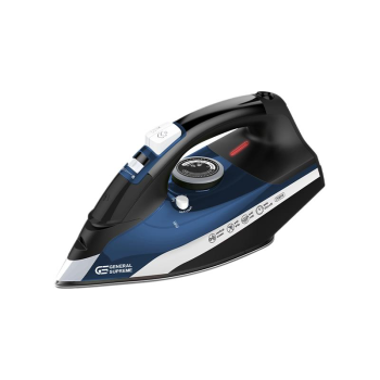جنرال سوبريم كاوية بخار، بقوة ٢٢٩٠-٢٧٢٠ واط، خزان مياه سعة ٣٠٠ مل، قاعدة كبيرة سيراميك، بخارعمودي، مانع التكلس، مانع للتنقيط، إيقاف التلقائي - لون أزرق