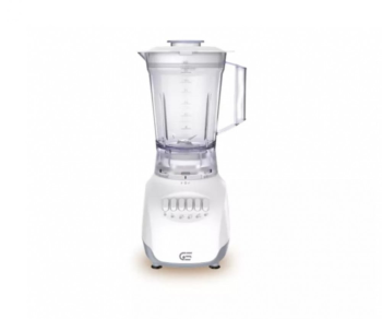 جنرال سوبريم خلاط طاولة   مفاتيح ازرار وعاء بلاستيكي- مع خاصية التحكم بالحركة بلس سعة  1.5 لتر مع ملحق مطحنة بهارات  لون ابيض