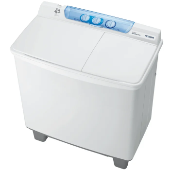 غسالة حوضين هيتاشي 105 كيلو ابيض غطاء ازرق (تايلاندي)