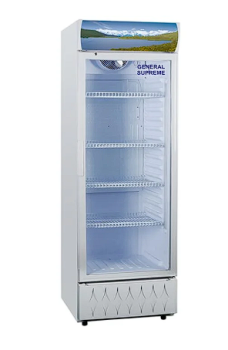 ثلاجة عرض زجاجى جنرال سوبريم 275 لتر - GS295X