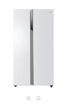 ثلاجة دولابي هاير سعة الثلاجة 119 قدم سعة المجمد 59 قدم ابيض